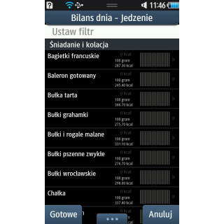 Slim lista produktów