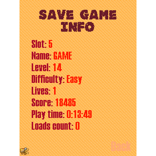 Samin Lite save game info