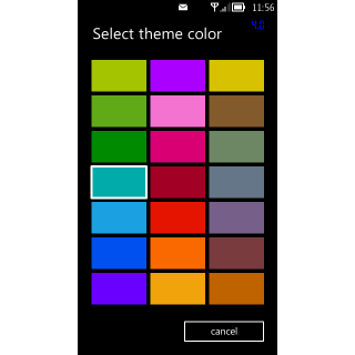 Theme colors