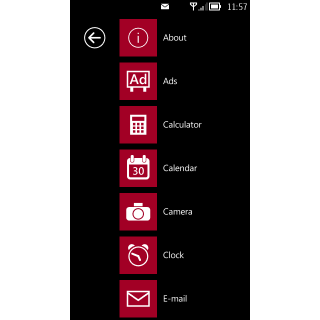 Shortcuts page
