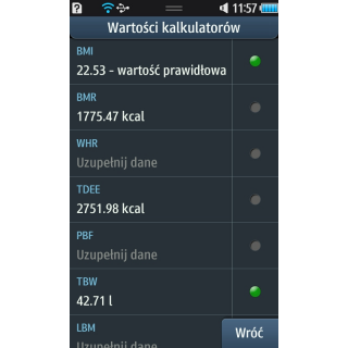 Slim wartości kalkulatorów